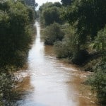 Northern streams full of water after a rainy week